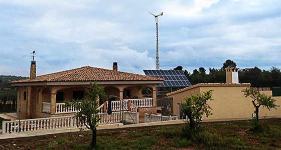 Vivienda Aislada de la Red totalmente equipada